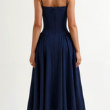 Odete - Midi Dress with Structured Bodice