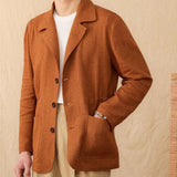 Blazer de Linho Tricotado, Estilo Não Estruturado, Positano