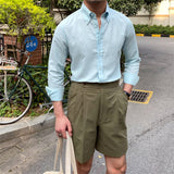 Camisa Slim Fit em Linho