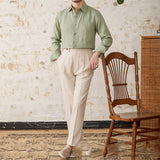 Camisa de Linho de Manga Longa Geneva