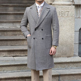 Palton elegant din lână cu două rânduri de butoni Kings
