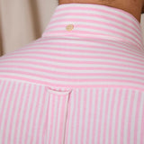Camisa Oxford de Algodão com Listras e Secagem Rápida