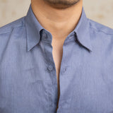Camisa de Linho de Manga Longa Geneva