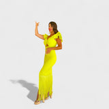 Lúcia - Vestido Flamenco Neon