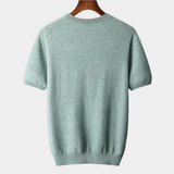 Camiseta Premium de Cashmere com Gola Redonda - Clássica