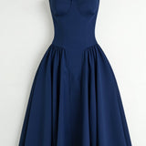 Odete - Midi Dress with Structured Bodice