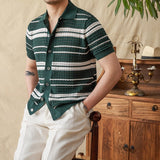 Beaune Camiseta Curta de Algodão Jacquard