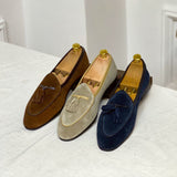 Loafers de Camurça com Pompom - Estilo Iate 'Monte Carlo'