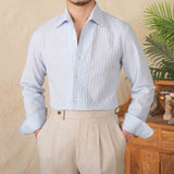 "Camisa de Manga Longa em Algodão Seersucker Budva" can be rewritten as "Camisa Longa em Algodão Seersucker Budva".