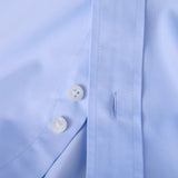 Camisa de bambu macia com mangas longas, anti-amarrotamento, perfeita para o dia a dia