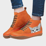 Kitty - Botas de couro para apaixonados por gatos