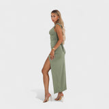Sarela - Vestido Longo com Decote nas Costas