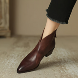 Camila - Botins Elegantes com Salto Baixo