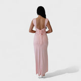 Sarela - Vestido Longo com Decote nas Costas