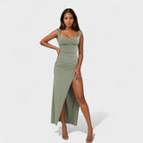 Sarela - Vestido Longo com Decote nas Costas