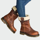 Bota de Inverno em Couro com Forro Aconchegante