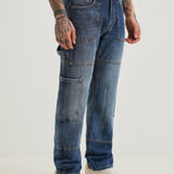 Aero Blue Baggy Jeans