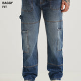Aero Blue Baggy Jeans