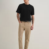Carrot Fit Jeans em Bege Cinza