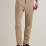 Carrot Fit Jeans em Bege Cinza