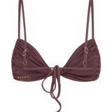 Top de Bikini Rosmunda com Babados - Tom Chocolate