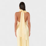 Martina - Vestido Sofisticado com Laço de Cetim