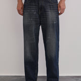Classic Dark Blue Baggy Fit Jeans
