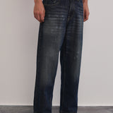 Classic Dark Blue Baggy Fit Jeans