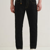 Jeans Skinny Pretos de Cintura Média
