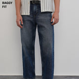 Jeans Baggy Azul Desgastado