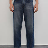 Jeans Baggy Azul Desgastado