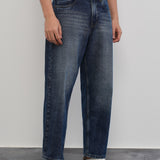 Jeans Baggy Azul Desgastado