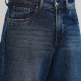 Jeans Baggy Azul Desgastado