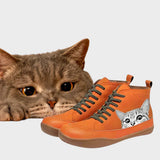Kitty - Botas de couro para apaixonados por gatos