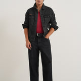 Baggy Fit Jeans in Charcoal Black
