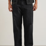Baggy Fit Jeans in Charcoal Black