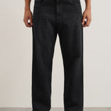 Baggy Fit Jeans in Charcoal Black
