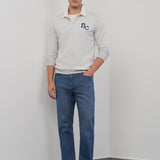Jeans Azuis Clássicos com Corte Reto