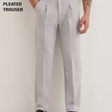 Gri Rece Plisados Gurkha Pants