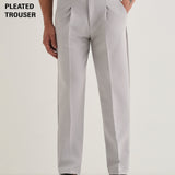 Gri Rece Plisados Gurkha Pants