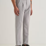 Gri Rece Plisados Gurkha Pants