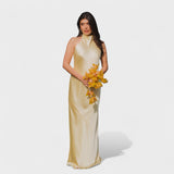 Martina - Vestido Sofisticado com Laço de Cetim