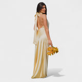 Martina - Vestido Sofisticado com Laço de Cetim