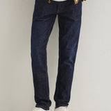 Dark Blue Slim Fit Ankle Jeans