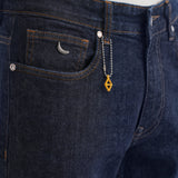 Dark Blue Slim Fit Ankle Jeans