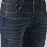 Jeans Slim Fit de Culoare Albastru Închis