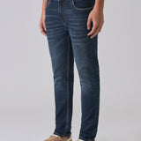 Jeans Slim Fit de Culoare Albastru Închis