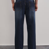 Jogger Jeans Elástico, Corte Confortável, Azul Marinho