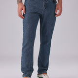 Carrot Fit Jeans in Dark Wash