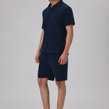 Conjunto de Tricô em Azul Marinho